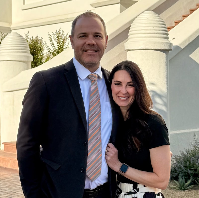 Dr. K. Houston Davis and his wife